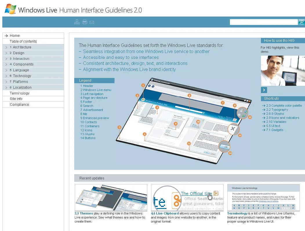 Windows Live Design System