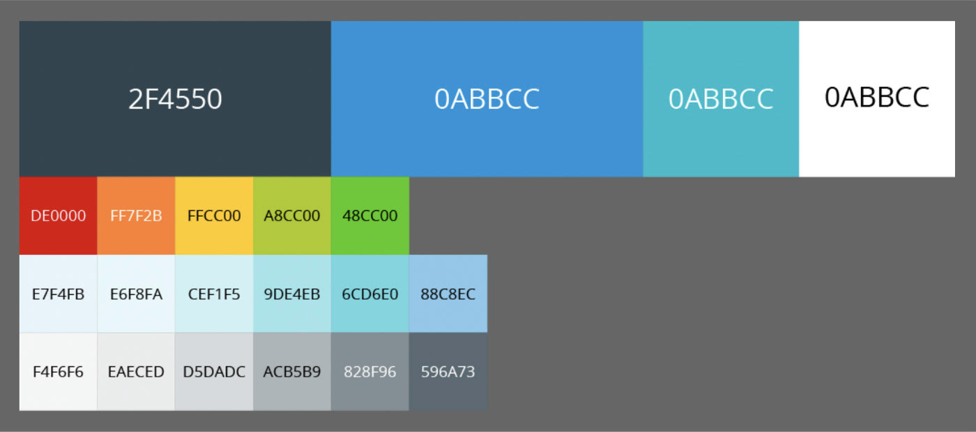 OLD palette arrangement